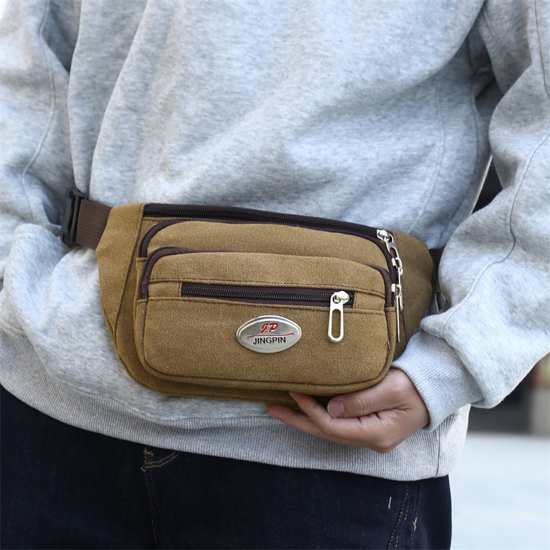 Men's Iron Mark Canvas Tools Mobile Portable Men's Waist Packs