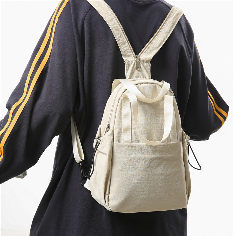 Women's & Men's & Multipurpose Large Capacity Riding Trendy Korean Middle School Students' Schoolbags