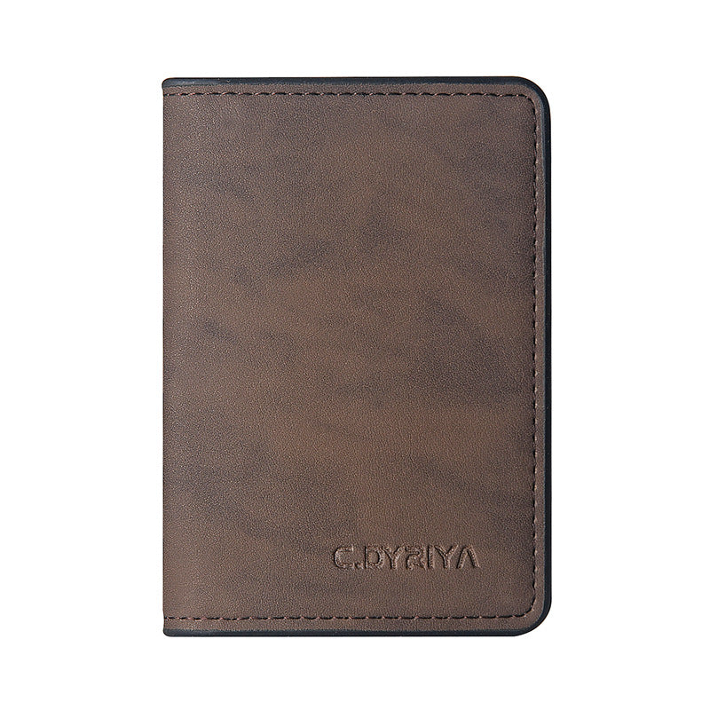 Men's Creative Swiping Simple Multiple Slots Card Holder