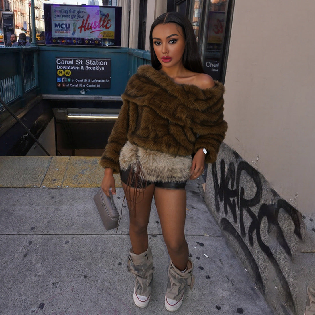 Women's Casual Fashion Sexy Personalized Furry Sweaters