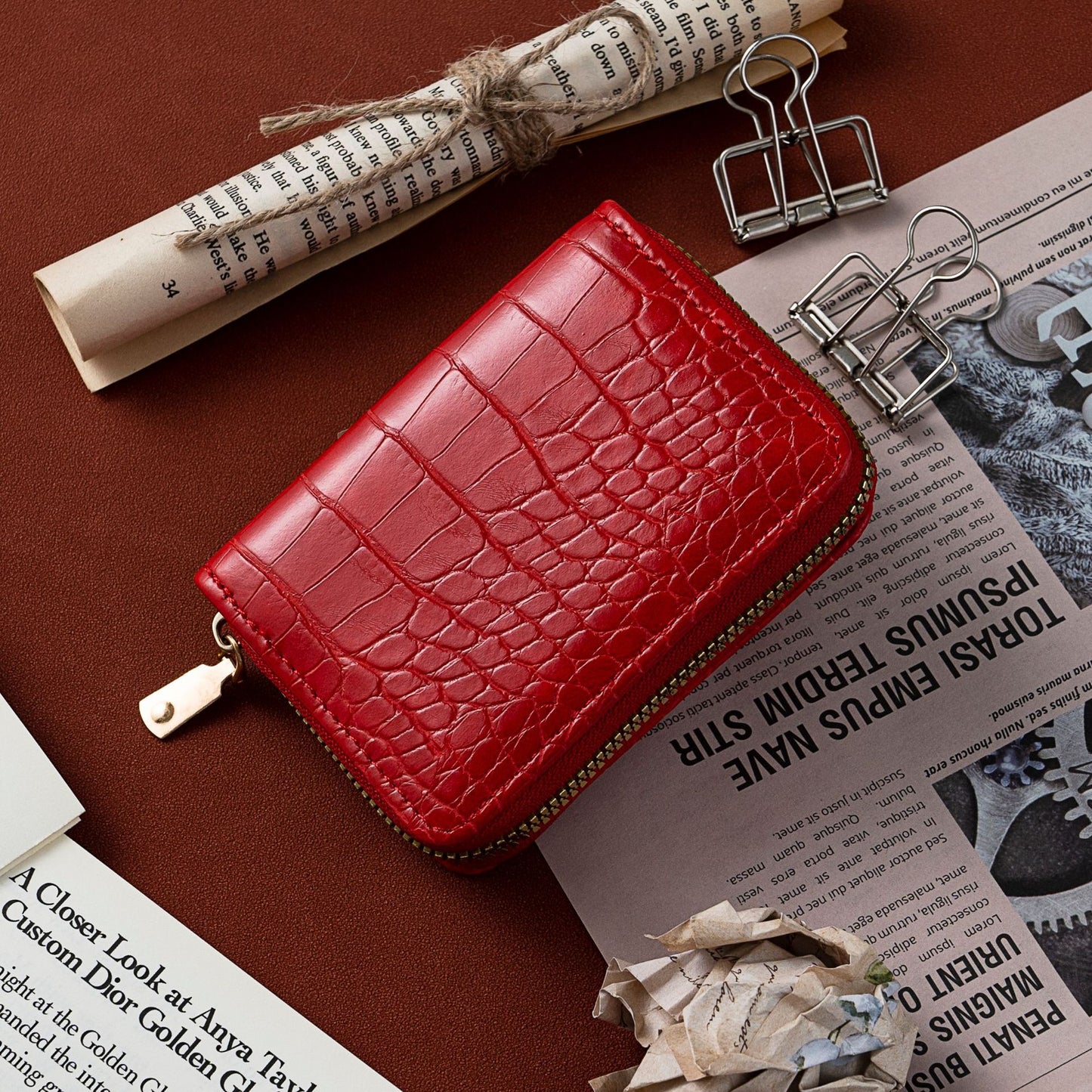 Multi Large Capacity Certificate License Compact Card Holder