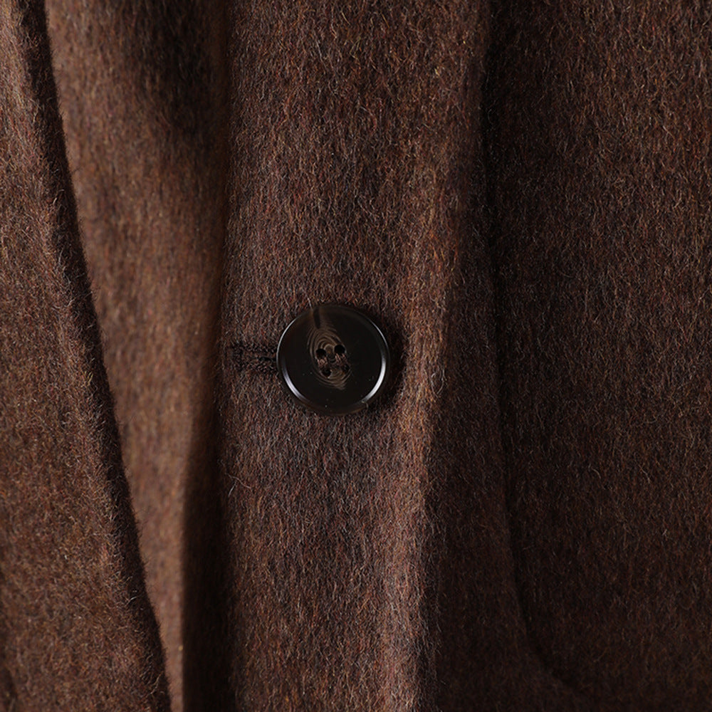 Women's High-grade Graceful Fashionable Double-sided Woolen Large Coats