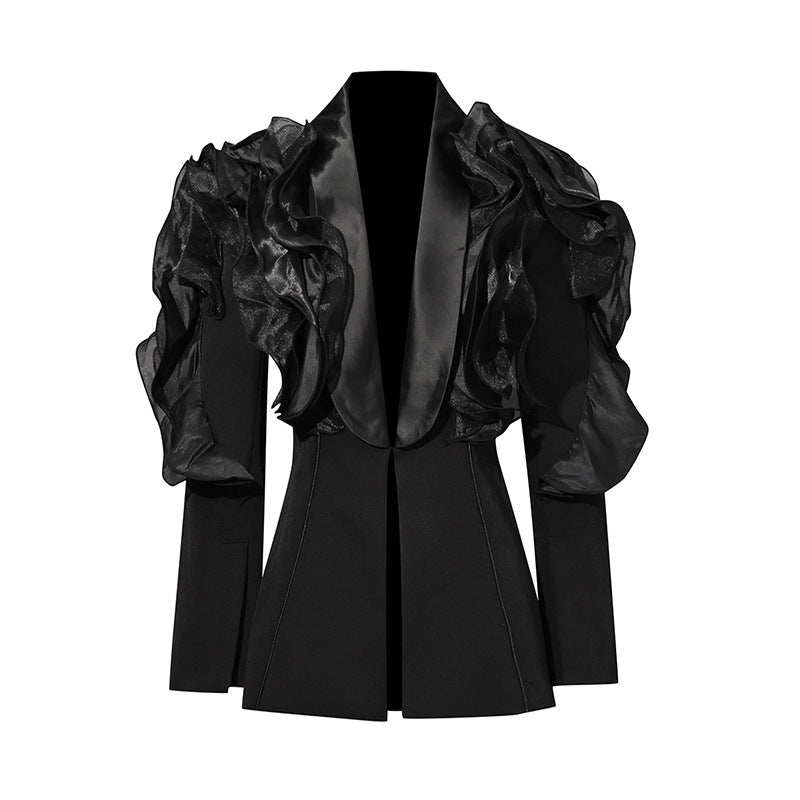 Temperament Commute Style Female Autumn Unique Design Blazers