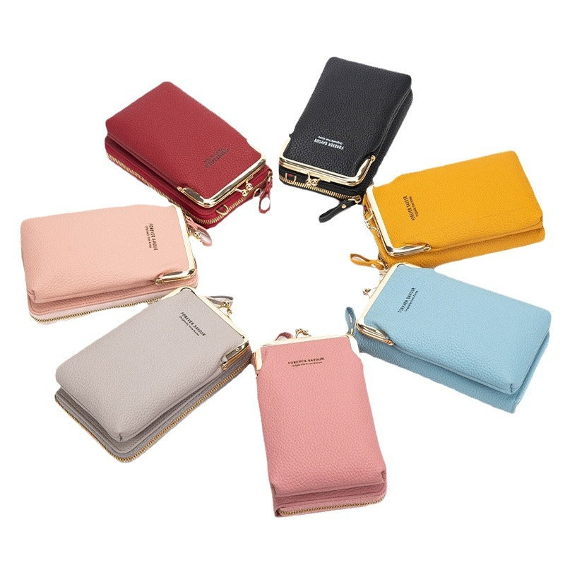 Trendy Mini Touch Screen Cell Female Ladies Wallets