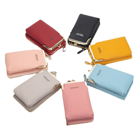 Trendy Mini Touch Screen Cell Female Ladies Wallets