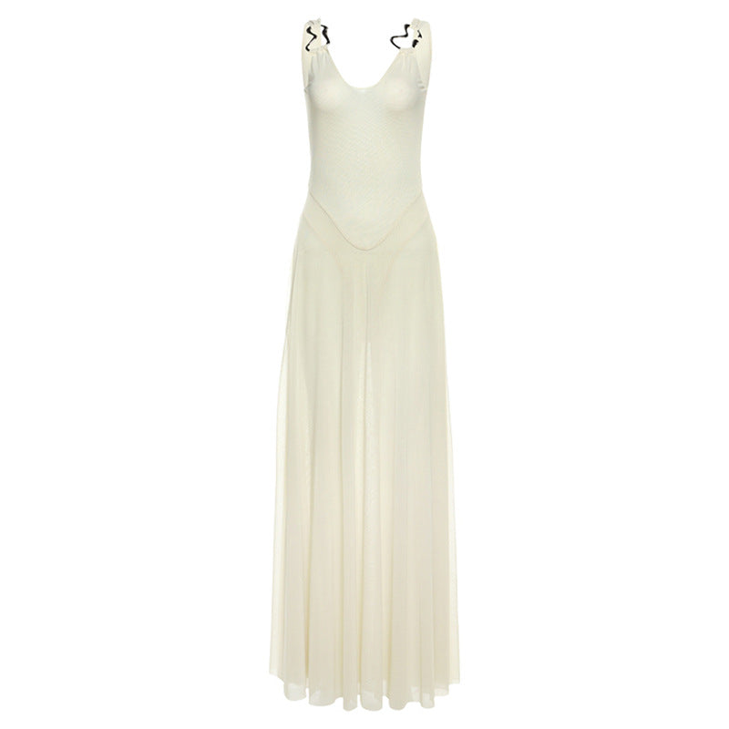Spring Sexy Slim Backless Dress Temperament Dresses
