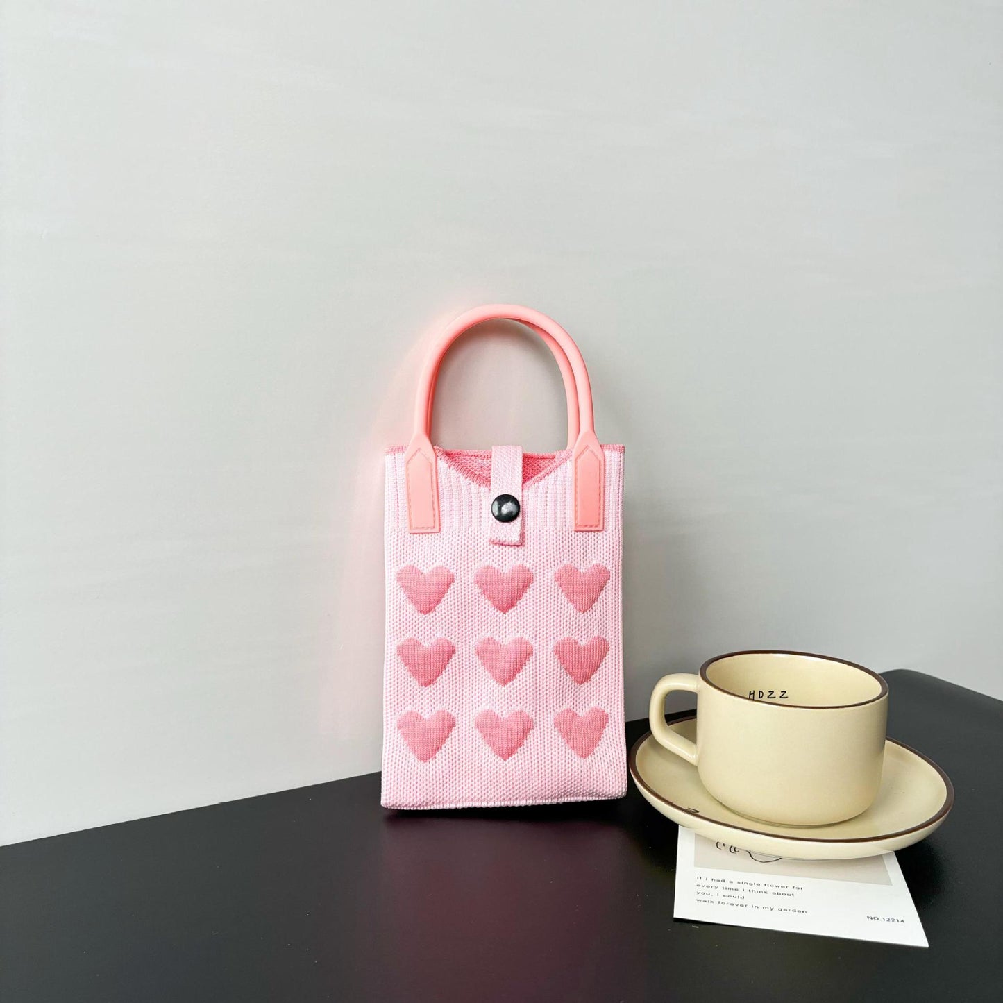 Dopamine High Sense Minority Knitted Korean Phone Bags