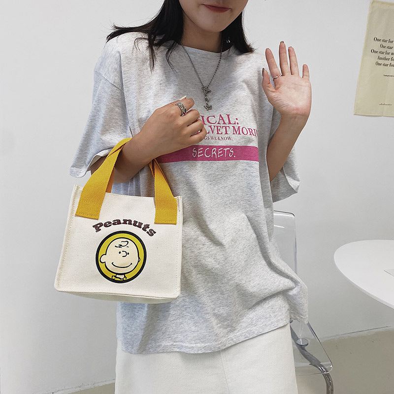 Women's Canvas Stylish Good Texture Simple Portable Handbags