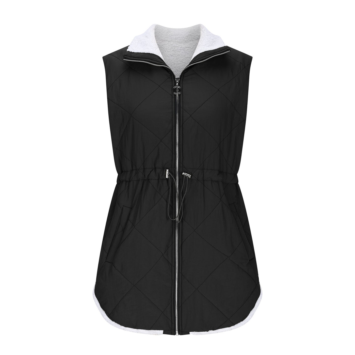 Women's Durable Mid-length Street Hipster Casual Vests
