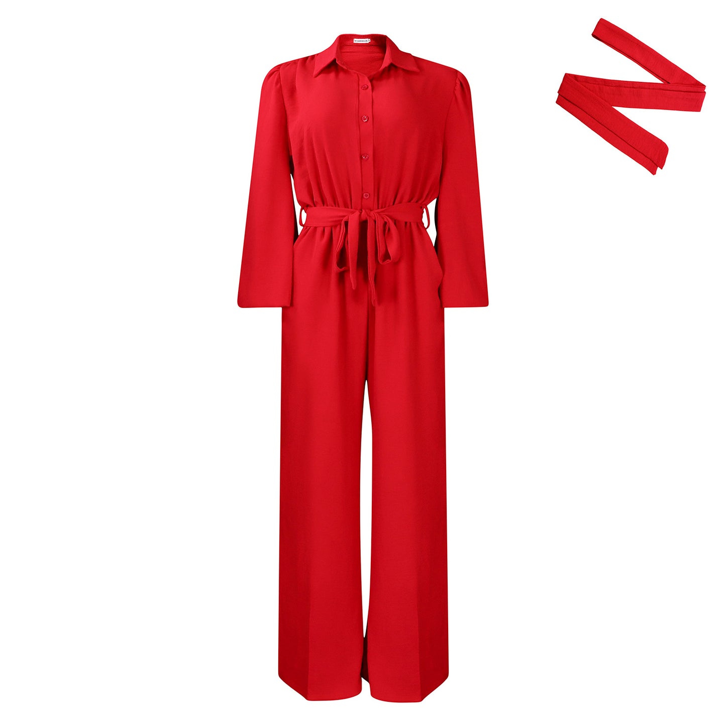 Women's Fashion Long Sleeve Solid Color High Women's Jumpsuit/clothing