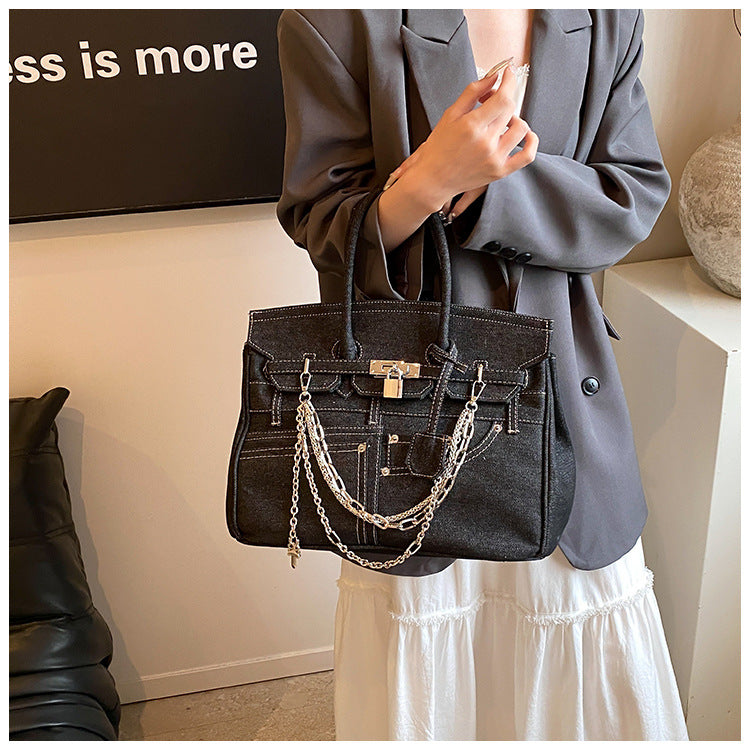 Women's Design Spoof Pants Pocket Kelly Large Handbags