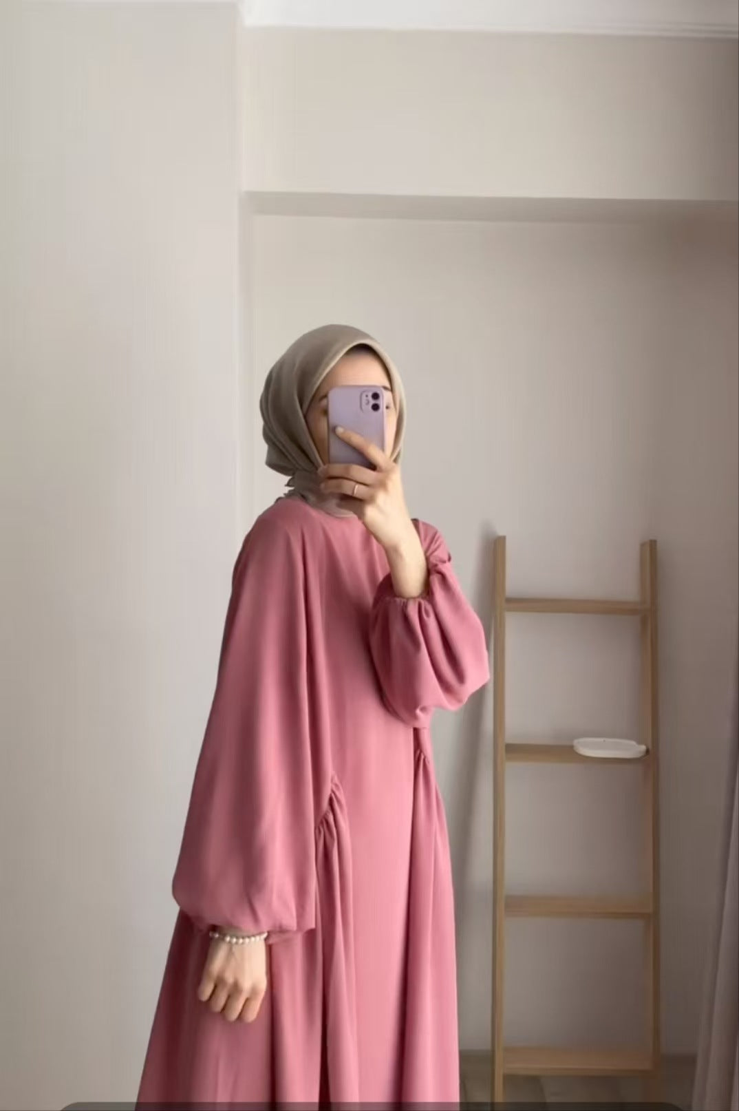 Women's Muslim Wear Solid Color Elegant Fashion Loose Dresses