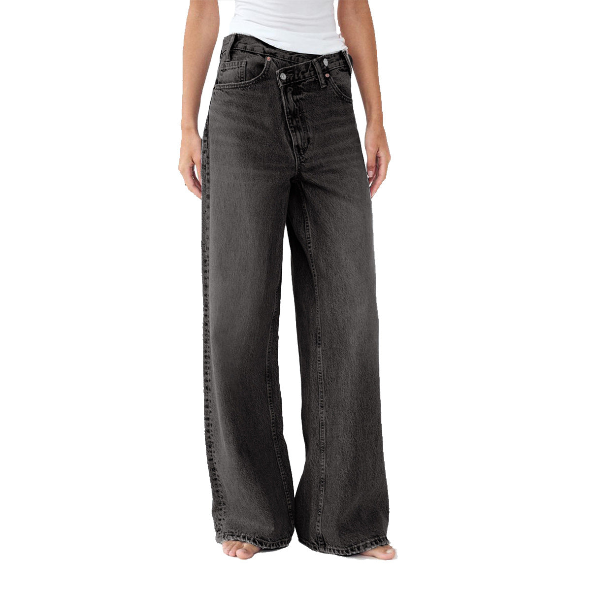 Women's High Quality Special Waist Straight Jeans