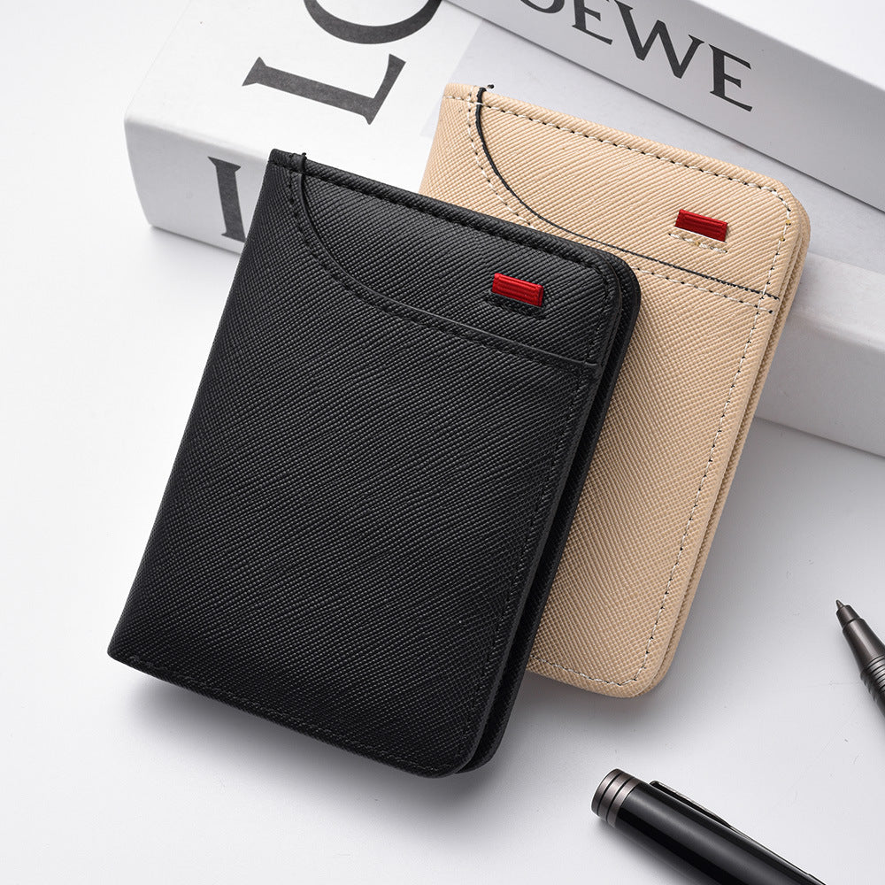 Charming Men's Stylish Vertical Certificate Mini Card Holder