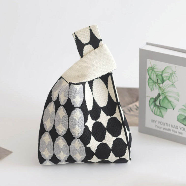 Women's Stylish Knitted Woven Vest Simple Handbags