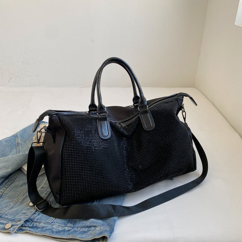 Women's Large Capacity Korean Style Sequined Diamonds Travel Bags