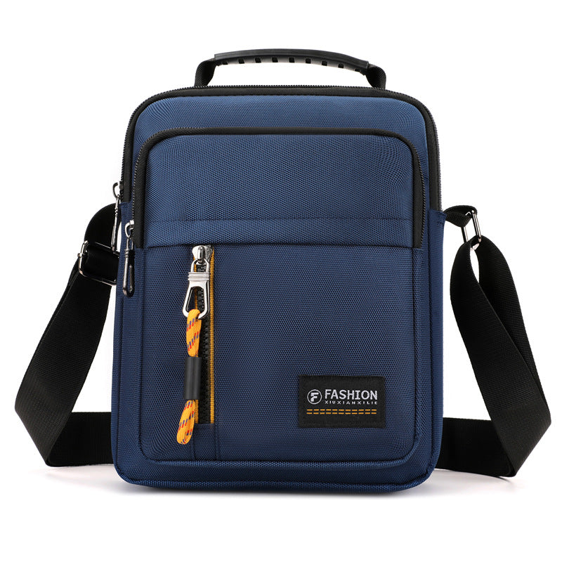 Men's Simple Waterproof Trend Contrast Color Korean Men's Shoulder Bags