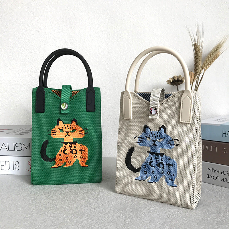 Women's Cute Cat Mini Korean Fashion Change Handbags