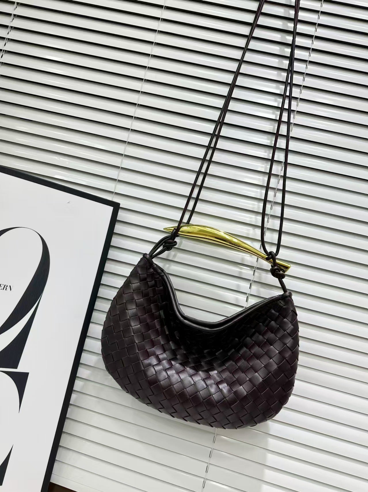 Women's Genuine Leather High-grade Design Hand Metal Evening Bags