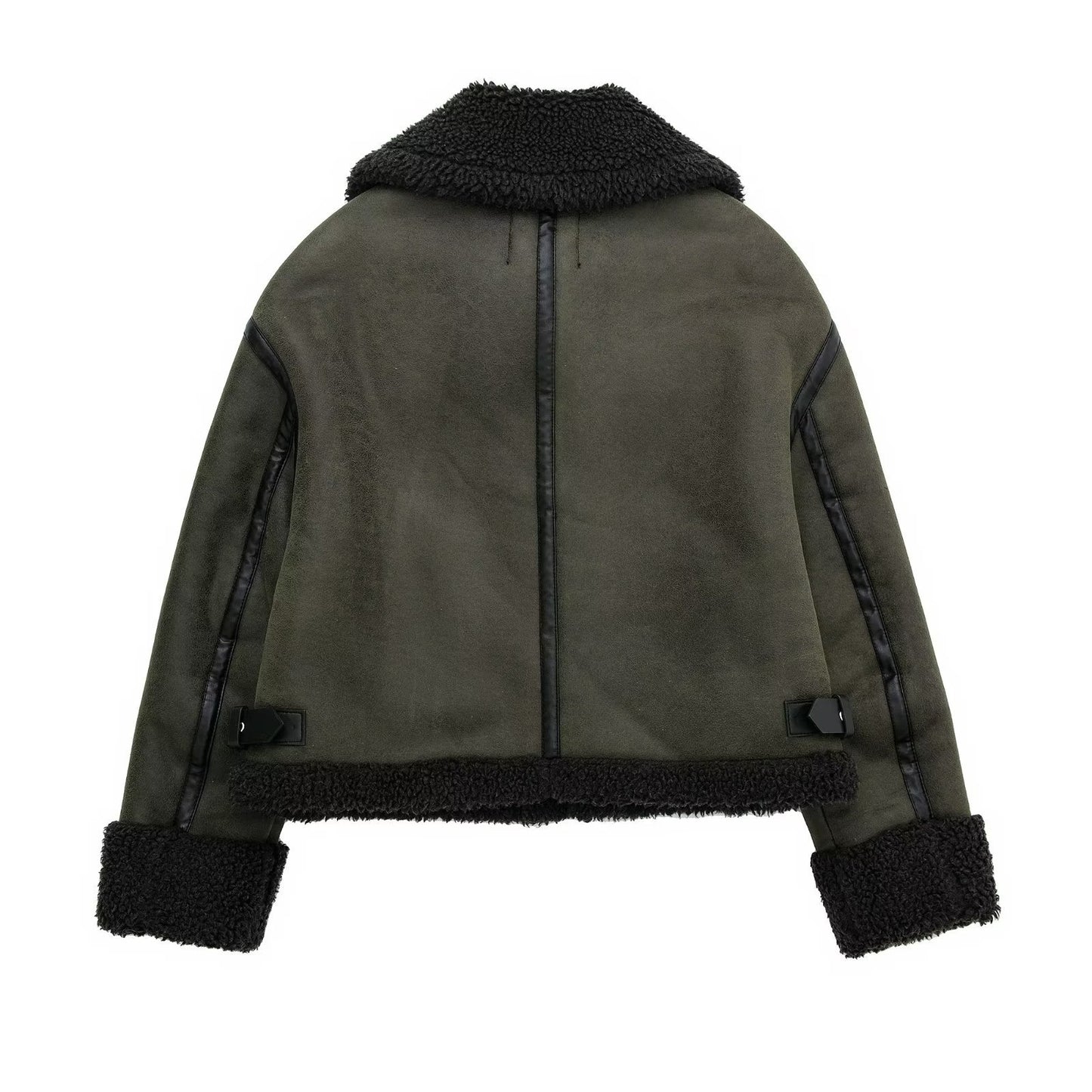 Women's Double-sided Loose Long Sleeve Deerskin Veet Jackets