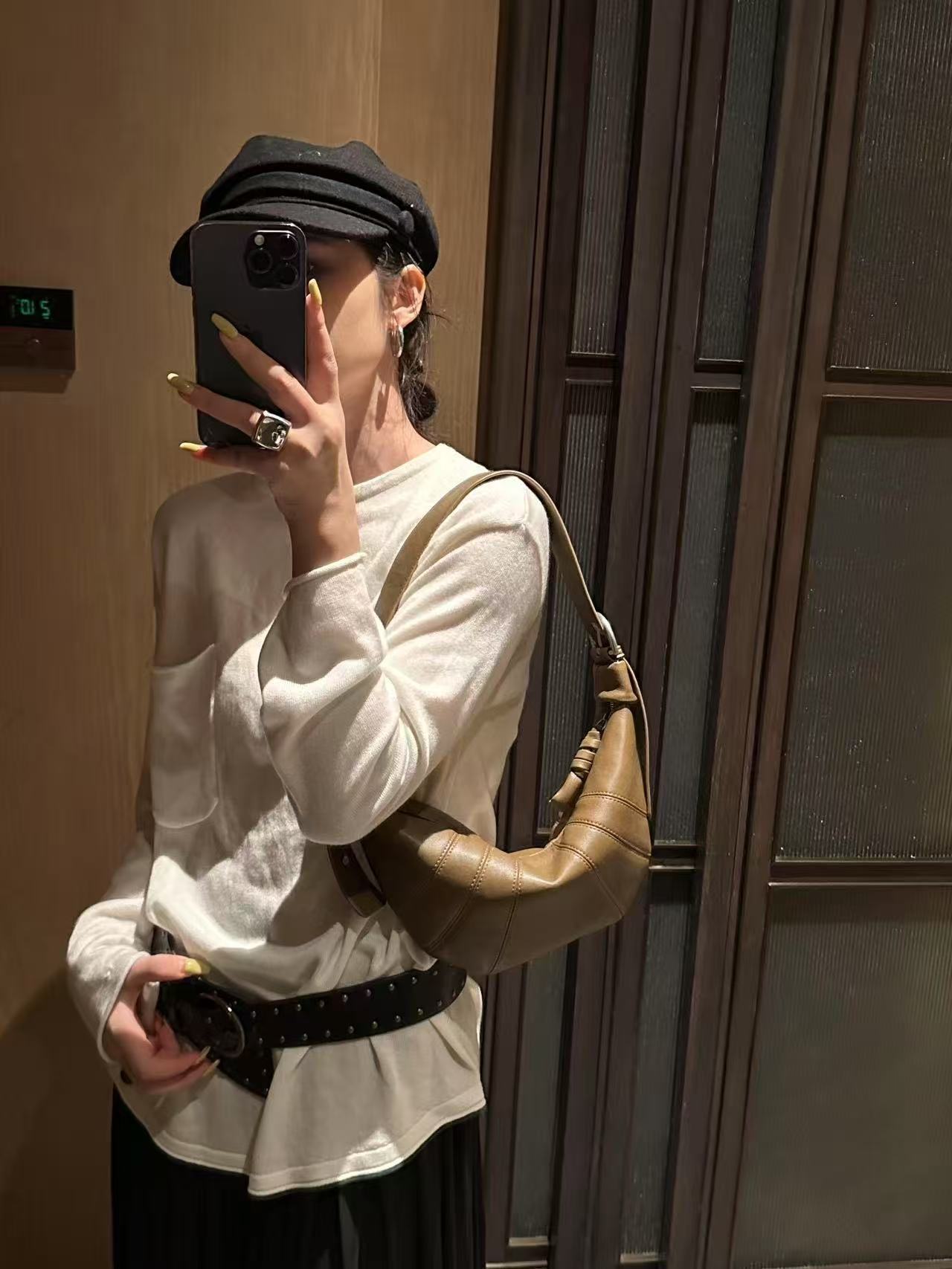 Durable Leather Versatile Croissant Advanced Dumpling Bags