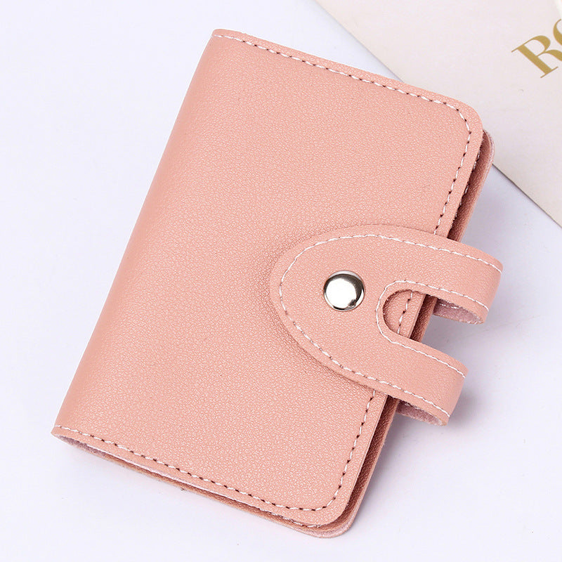 Female Korean Simple Male Multiple Slots Card Holder