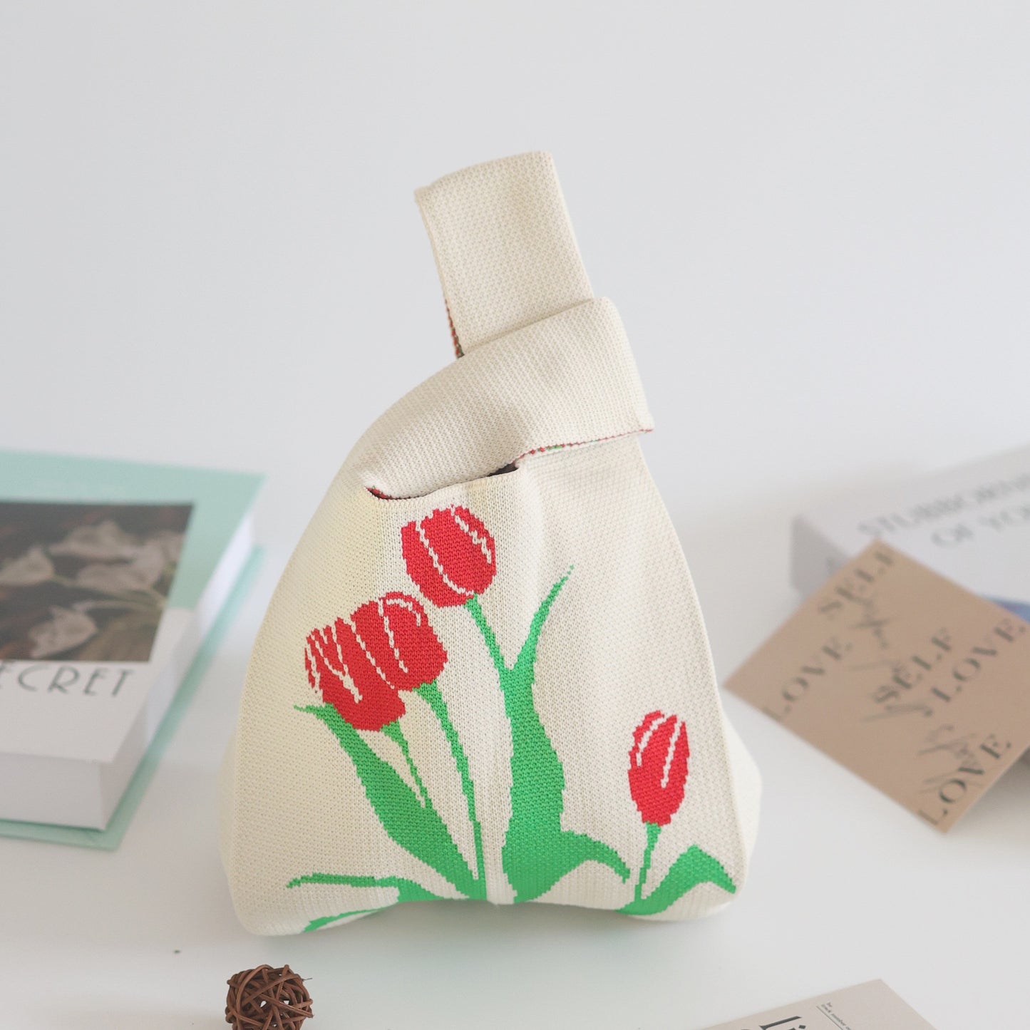 Women's Knitted Woven Vest Simple Gift Handbags