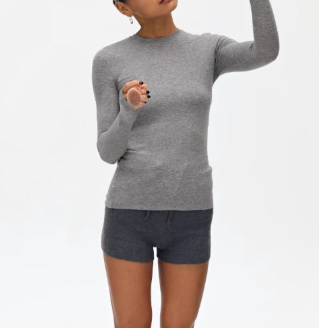 Women's American Retro Warm Wool Long-sleeved Simple Casual Knitwear