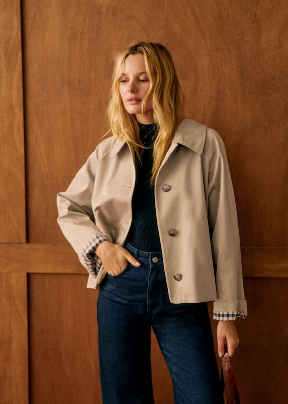 Women's Autumn Button Lapels Simple Casual Temperament Coats
