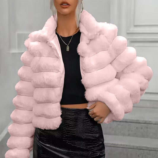 Women's Imitation Fur Affordable Luxury Style Protection Coats