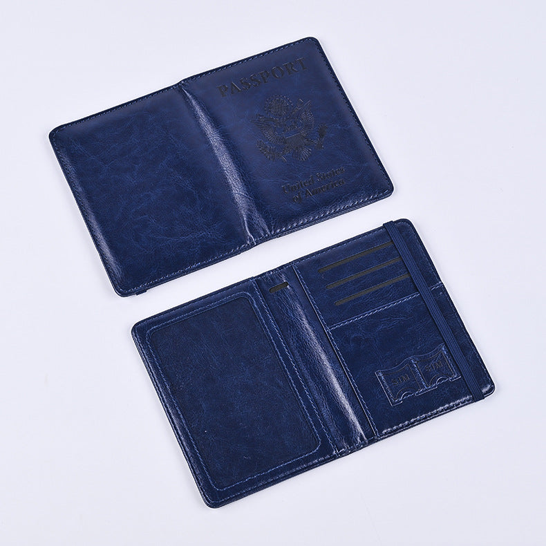Direct Sale Leather Passport Protection Portable Id Package