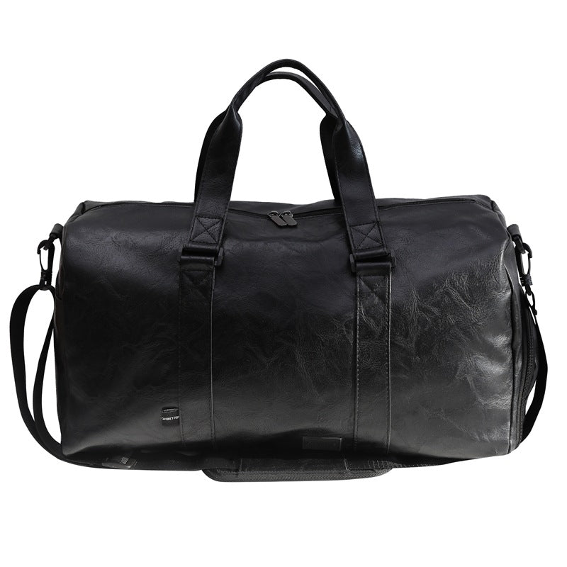 Women's & Men's & Leather Fitness Large Capacity Trip Travel Bags