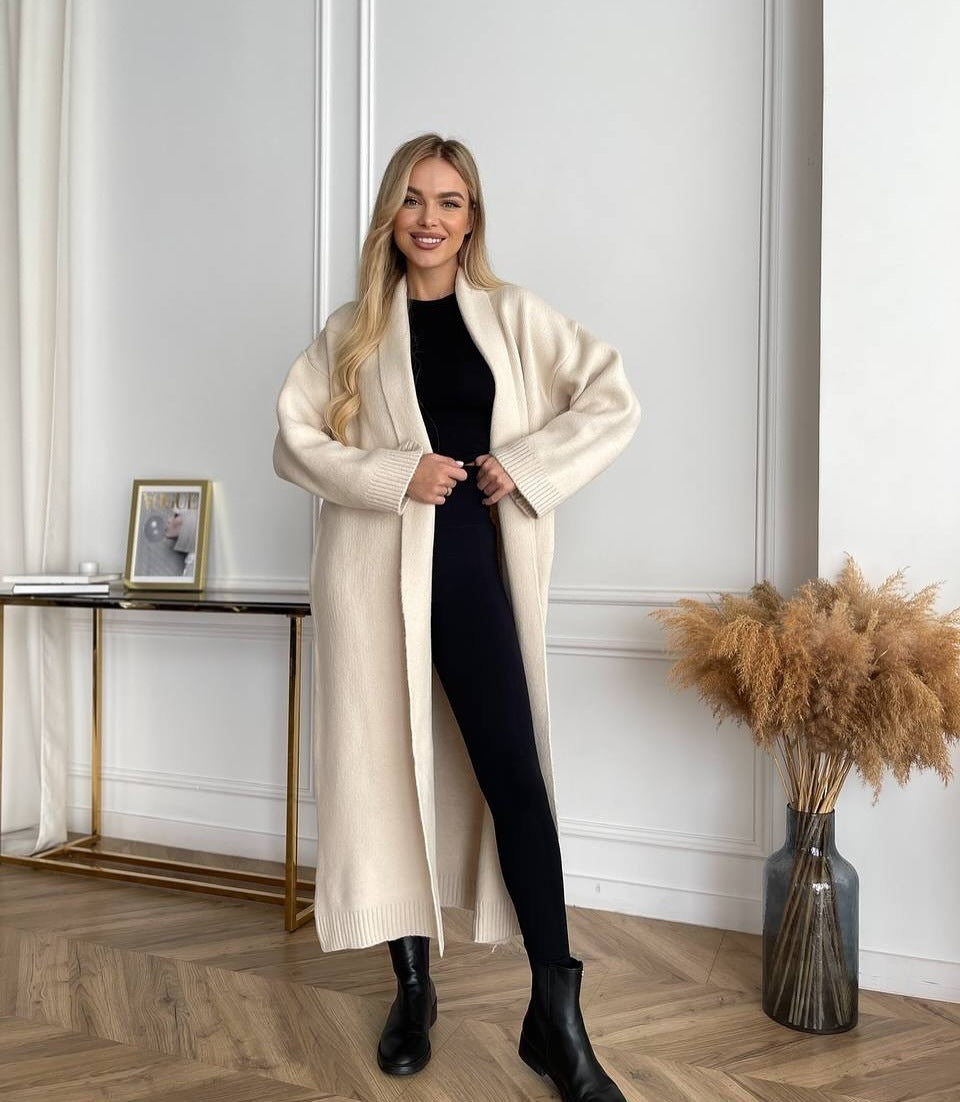 Women's Stylish Elegant Collarless Long For Sweaters