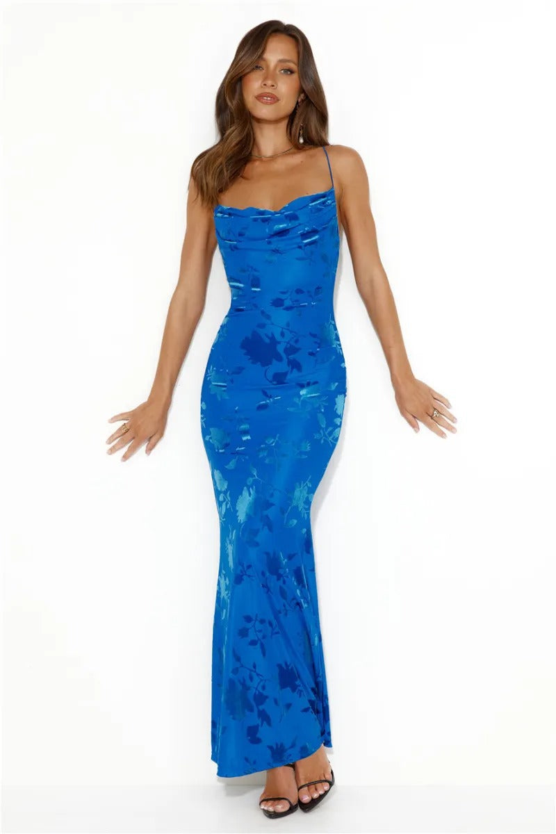 Blue Dress Casual Elegant Summer Private Dresses