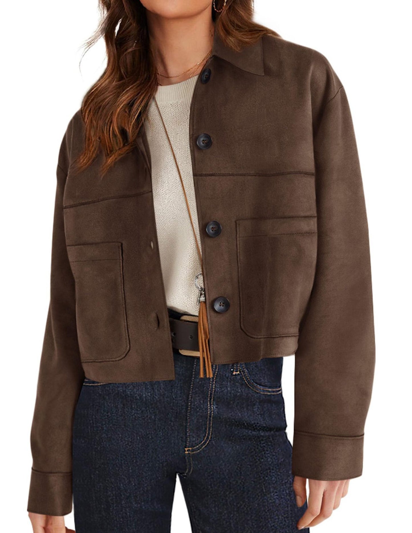 Women's Winter Suede Casual Lightweight Autumn Fashion Clothing