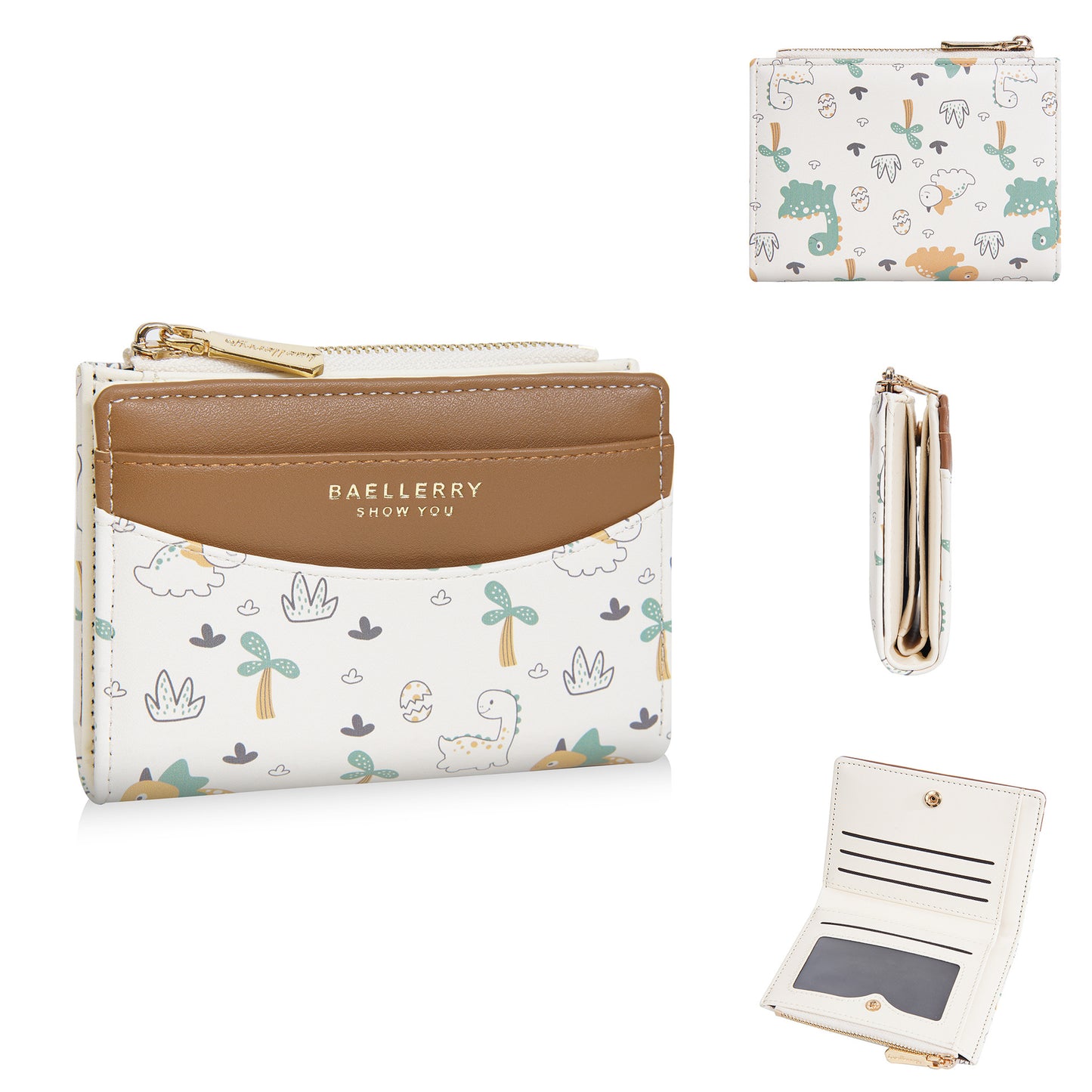 Women's Short Cartoon High-grade Multiple Slots Zipper Ladies Wallets