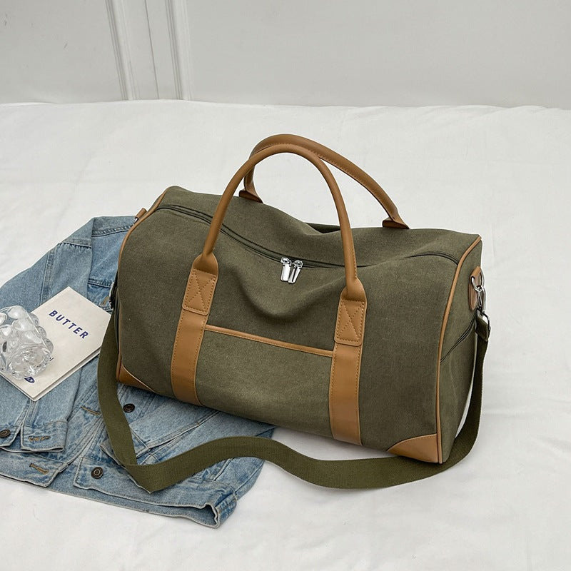 Women's & Men's & Portable Large Capacity Retro Canvas Travel Bags
