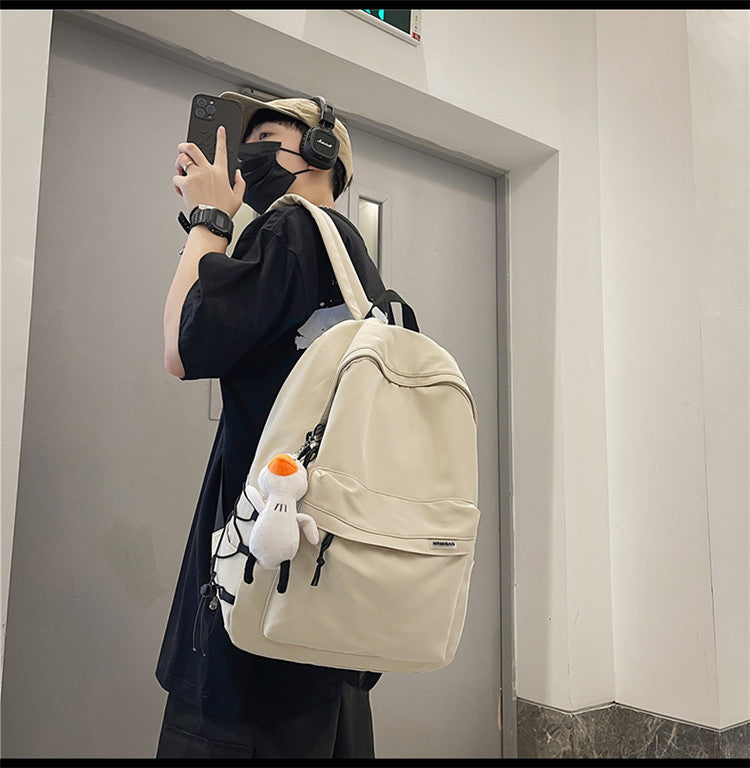 Men's Simplicity Large Capacity Female Junior High Backpacks