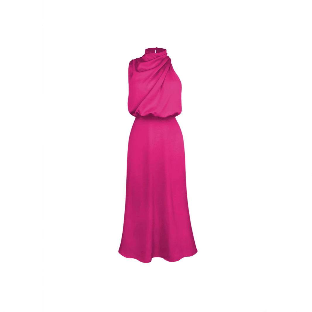 Women's Satin Elegant French High-grade Light Dress