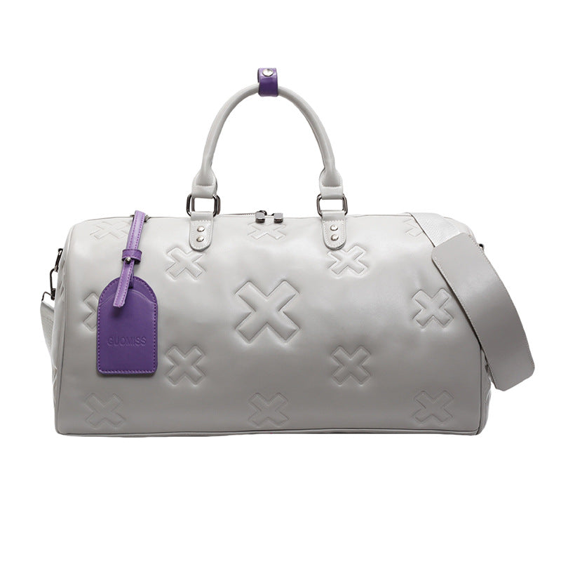 Women's Embossing Portable Large Capacity Boarding Dry Travel Bags