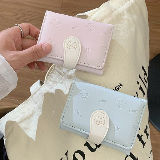 Women's Trendy High-grade Short Folding Clutch Ladies Wallets