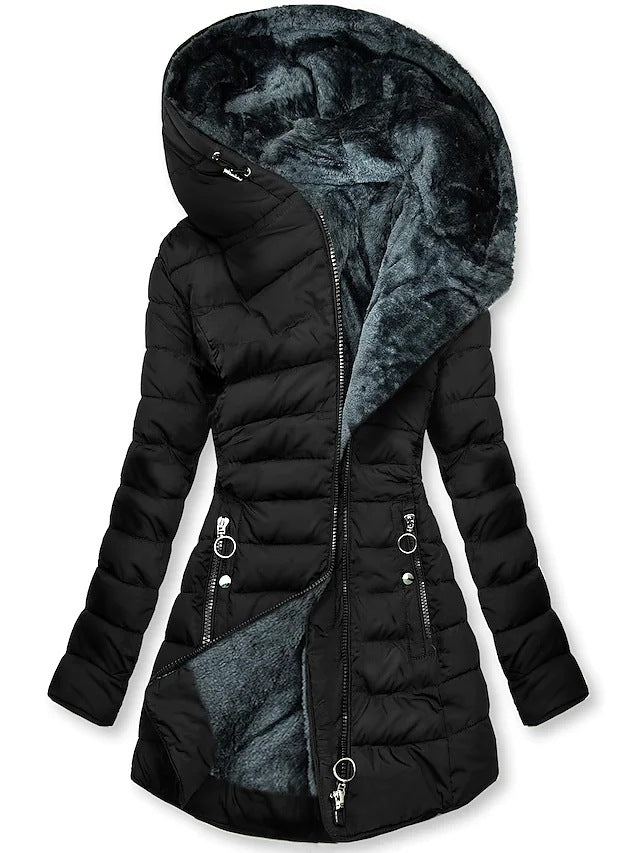 Women's Winter Warm Fur Collar Cotton Clothes Coats