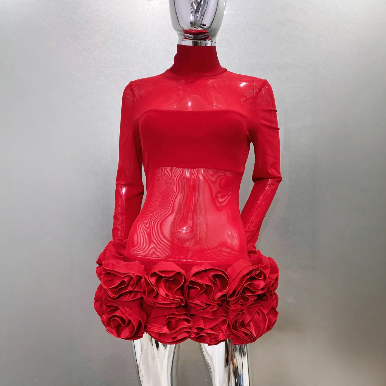 Bud Swing Super Red Dress Sexy Dresses