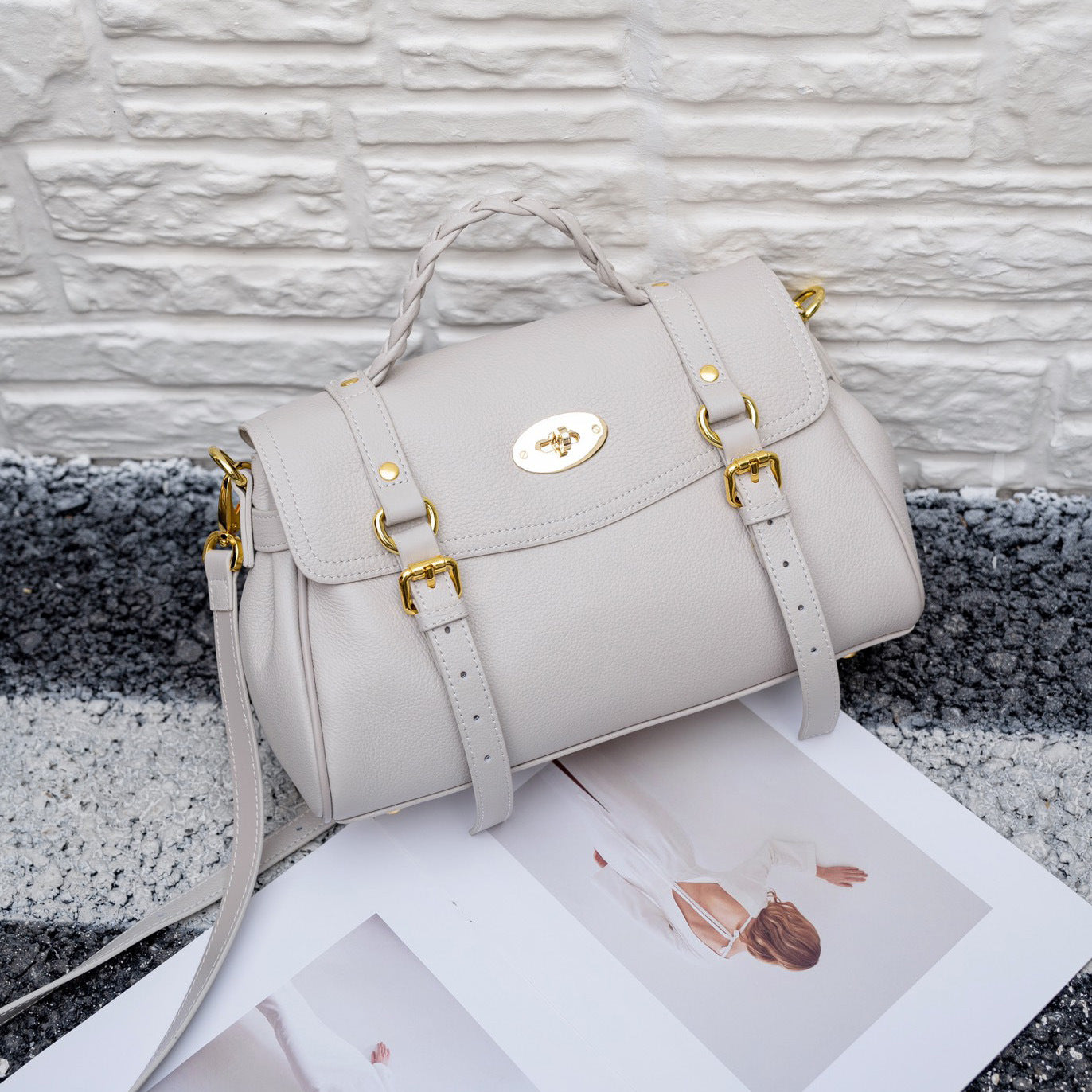 Charming Women's Leather Cowhide Portable Commuter Bags