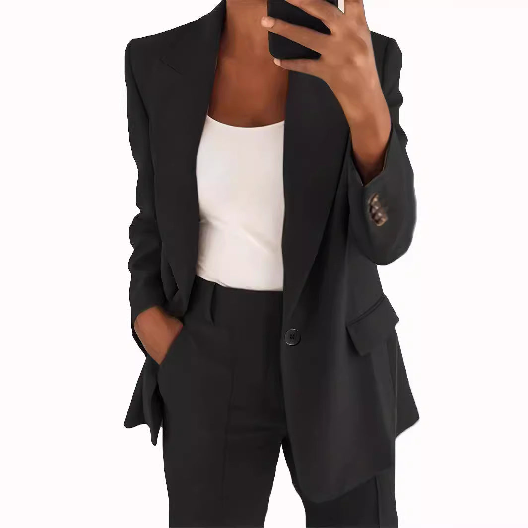 Cool Classic Women's Lapel Fashion Graceful Small Suit