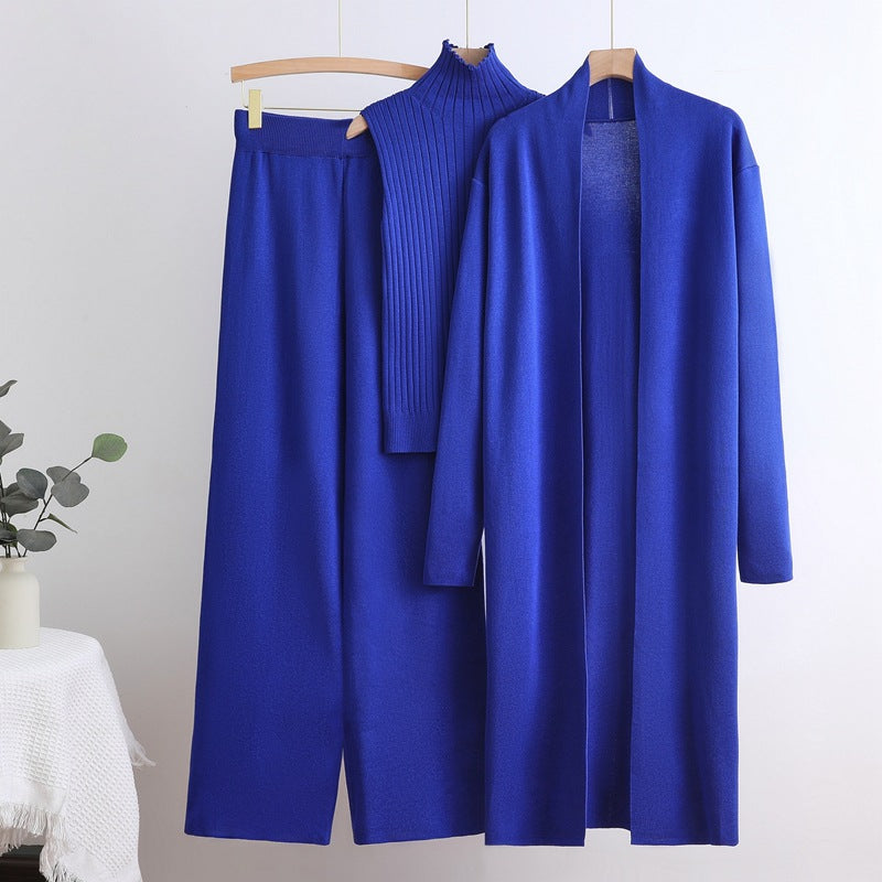 Long Trench High Neck Inner Wear Elastic Waist Suits