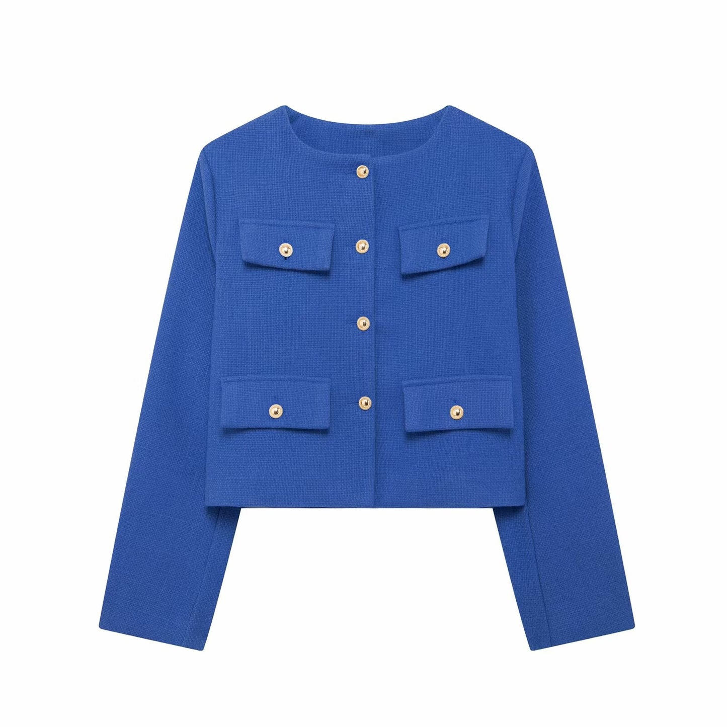 Women's Spring Street Fashion Casual Flip Trim Coats