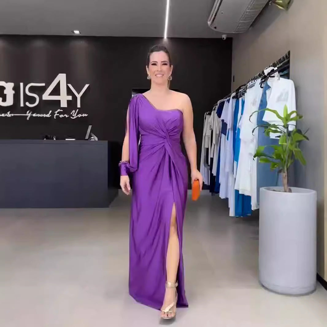 Women's Spring Dress Fashionable Temperament Cinched Waist Dresses