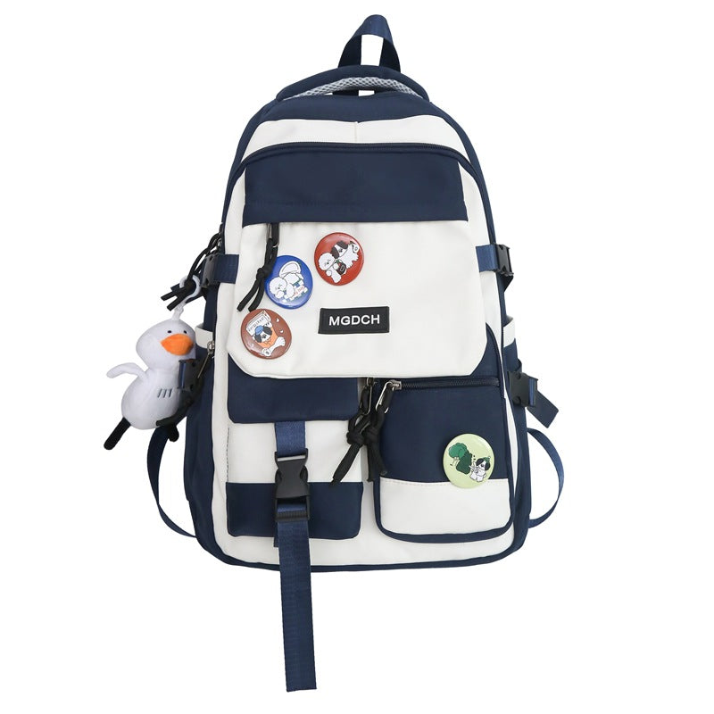 Men's High Junior College Large Capacity Primary Camp Middle School Students' Schoolbags