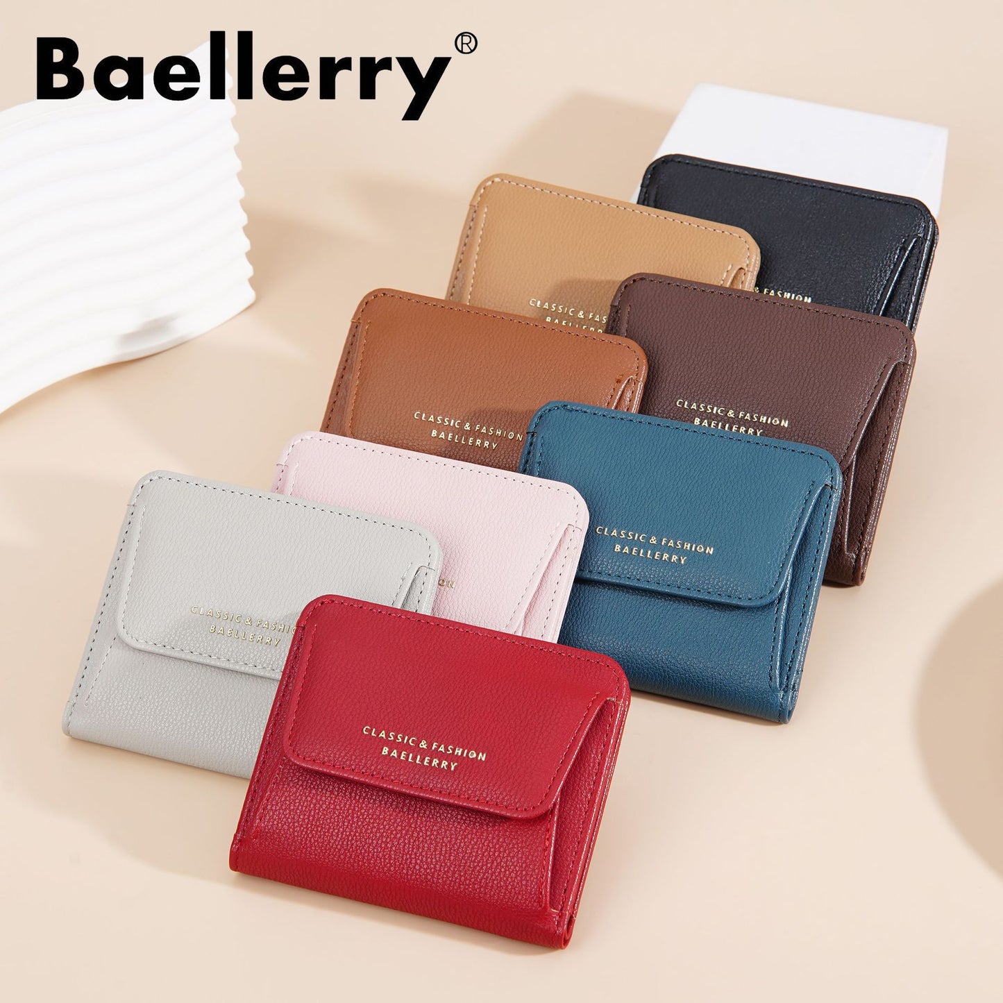 Women's Solid Color Multiple Slots Style Fashion Ladies Wallets